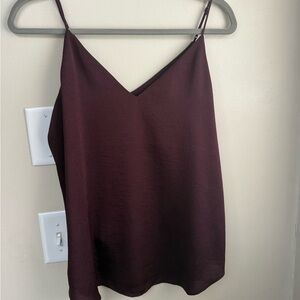 Express Deep Burgundy Camisole Top
